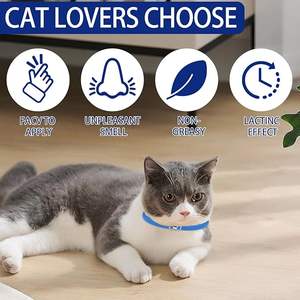 <span class=keywords><strong>Collar</strong></span> Calmante de Aceites Esenciales Naturales Ajustable de Lujo para Perros y Gatos, Material de Goma y Poliéster con Patrón Sólido Suave - Product Image 4