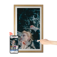 Bingkai foto Digital besar pro, bingkai foto elektronik WiFi Smart IPS tampilan sentuh putar otomatis Foto Video Frameo Custom APP