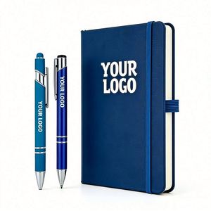 A5 PU <b>Leather</b> Cheap Office Notebooks School Student Diary Page Bookmark Personal Journal Hardcover Custom Notebook - Product Image 1