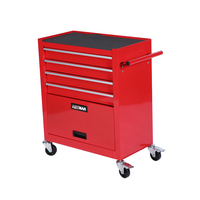 Chariot à outils CD-2204 avec ensemble d'outils à 4 tiroirs armoire en acier avec emballage solide et boîte à outils simple