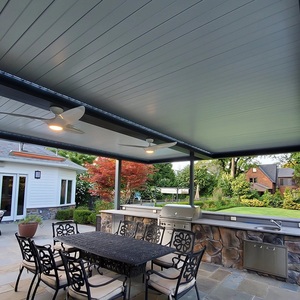 2-20% de descuento Pabellón exterior personalizado Terraza Toldo Jardín Gazebo eléctrico Pérgola independiente con techo abierto y cerrado - Product Image 5