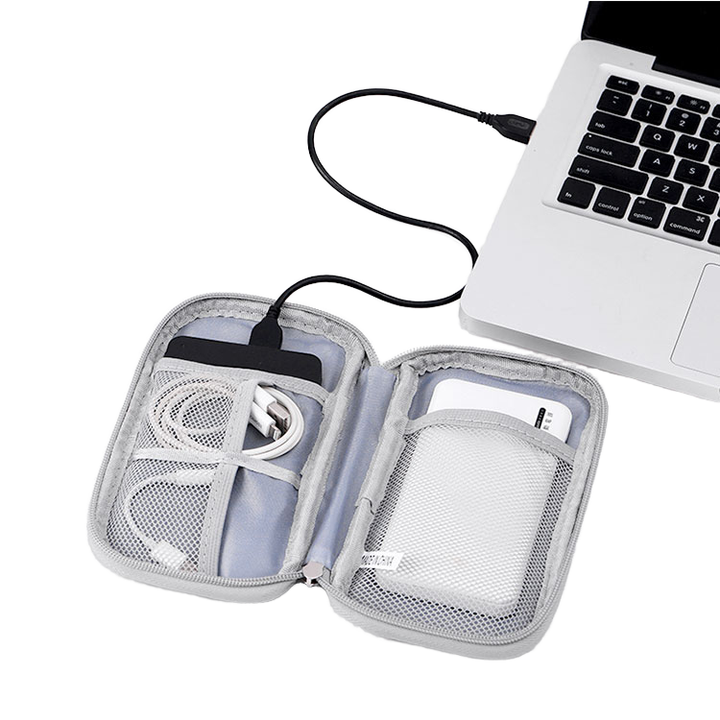 Travel Cable Organizer  Electronic Organizer   Double Layers Portable Waterproof Pouch, Electronic Accessories Storage Case