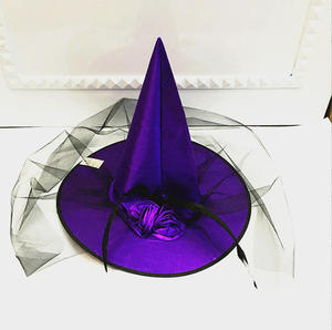 Sombrero <span class=keywords><strong>de</strong></span> <span class=keywords><strong>bruja</strong></span> <span class=keywords><strong>de</strong></span> Halloween, sombrero <span class=keywords><strong>de</strong></span> mago, accesorios para el cabello para fiestas <span class=keywords><strong>de</strong></span> Cosplay, disfraces <span class=keywords><strong>de</strong></span> personajes - Product Image 2