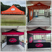 Tente de belvédère extérieure intérieure commerciale 3x3 auvent facile d'abri de foire pop-up pour les mariages événements fêtes de glamping
