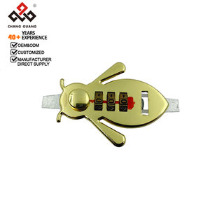 กุญแจล็อคกระเป๋าเดินทางแบบพกพา รูปทรงผึ้งน้อยน่ารัก ผลิตจากโลหะผสมสังกะสี ทนทาน คุณภาพสูง รหัสล็อค 3 หลัก สีสันปรับแต่งได้ - Product Image 1