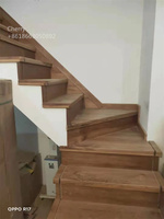 Marches d'escalier en bois de chêne de qualité supérieure, marches en bois flottantes