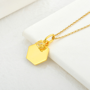 YILUN chapado en oro inicial "<span class=keywords><strong>L</strong></span>" colgante collar 925 plata esterlina CZ inicial collar 18K oro joyería personalizada para mujeres - Product Image 5