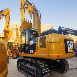 Pelleteuse sur chenilles Caterpillar 330D2L d'occasion en bon état, bon marché, prix d'occasion, stockage de pelleteuses CAT 330D2L dans les chantiers de Shanghai - Product Image 2