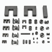 Noyau en ferrite Mn-Zn à haute perméabilité, série UY20 UY30 EE15 EE35 EE55, anneau magnétique souple en manganèse et zinc et noyau de transformateur