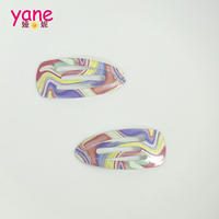 Vente en gros de nouveaux clips à cheveux pour enfants, clips BB colorés et ondulés, clips mignons en forme de goutte d'eau, pinces à cheveux pour filles, accessoires pour cheveux