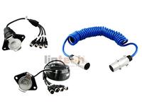 Moniteur DVR numérique 7 pouces, système de caméra de recul CCTV 6 voies 4/8 canaux avec câble spiralé pour camionnette