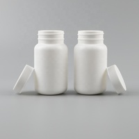 Fabricant de flacons à pilules en plastique certifiés ISO13485, flacon à médicaments en HDPE blanc de 100 ml avec bouchon à vis