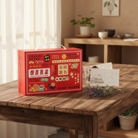 Boîte Cadeau Mystère en Gros, Carton Porte-Bonheur Pliant en Papier, Boîte Vide pour Papeterie, Fruits, Fleurs et Vin
