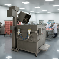 Mélangeur à viande commercial automatique 650L avec fonction de refroidissement pour la fabrication de saucisses et de salami