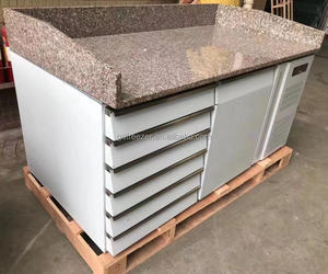 Tavolo per <span class=keywords><strong>Pizza</strong></span> frigorifero/piano in marmo contatori per <span class=keywords><strong>Pizza</strong></span> frigorifero con cassetti - Product Image 5