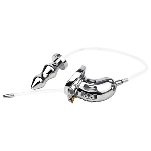 स्कार्लेकसिन C-62 पुरुष शुद्धता उपकरणों को सिलिकॉन कैथीटर और गुदा प्लग बीडीएसएम सेक्स खिलौना के साथ - Product Image 4