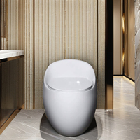 WC monobloc de haute qualité en céramique, forme œuf, pour salle de bain