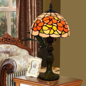 20CM American Rural kreative Retro Tiffany Glasmalerei Esszimmer Schlafzimmer Bar Lampe Weihnachts geschenk Puzzle Löt lampe - Product Image 4
