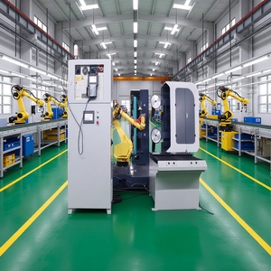 Máquina Automática de Pulido de Llantas de Aleación Metálica, Robot de Pulido de Cabeza de Cilindro, Eficiente, de Acero Inoxidable - Product Image 1