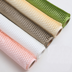 Hoa và lưới-thiết kế Kraft màu Kraft Giấy Gói cho quà tặng tổ ong đệm Bao bì-độc đáo Giấy Thủ công mỹ nghệ - Product Image 2