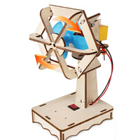 Kit de modèle de générateur de turbine hydroélectrique - Jouet d'expérimentation scientifique pour l'éducation STEM, construction en métal et bois, unisexe, à partir de 5 ans