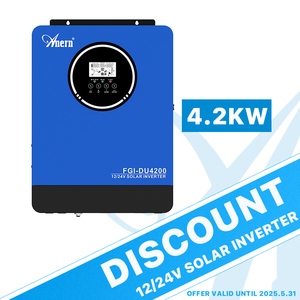 Onduleur solaire <span class=keywords><strong>3KVA</strong></span> 5KVA 24V 48V, onduleur hybride solaire à onde sinusoïdale pure hors réseau pour système solaire avec chargeur solaire MPPT - Product Image 5