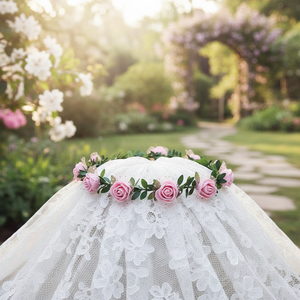 Diademas de flores de Metal satinado Vintage de tendencia, accesorios elegantes y bonitos para mujer, gran oferta, tocados de novia al por mayor - Product Image 3