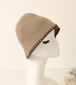 Mongolie intérieure 100% pur <span class=keywords><strong>cachemire</strong></span> pêcheur chapeau casquette personnalisé mode femmes tricoté à la main hiver <span class=keywords><strong>bonnet</strong></span> chapeau - Product Image 3