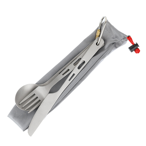 Prodotti cinesi in <span class=keywords><strong>titanio</strong></span> Spork <span class=keywords><strong>Set</strong></span> di stoviglie portatili cucchiaio da campeggio <span class=keywords><strong>Set</strong></span> di <span class=keywords><strong>coltelli</strong></span> forchetta per viaggi escursionistici in campeggio all'aperto - Product Image 1