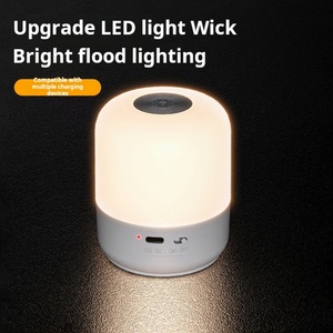 ไฟ LED พกพาแบบพกพา แสงนุ่มนวล ป้องกันดวงตา ใช้ในกรณีฉุกเฉิน ควบคุมด้วยการสัมผัส ตั้งเวลาได้ สร้างบรรยากาศ ใช้สำหรับตั้งแคมป์ - Product Image 5