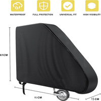 Couverture d'attelage de remorque de voyage RV toutes saisons noire personnalisée en polyester-Couvertures d'attelage de remorque d'occasion en gros