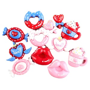Grandes Tailles – Cabochons en Résine à Dos Plat en Forme de Cœur, Ailes et Lèvres, Effet Sucré, pour Bricolage, Scrapbooking, Artisanat et Accessoires pour Coques de Téléphone - Product Image 3