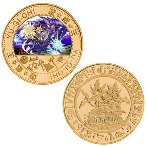 Pièce de monnaie commémorative Yu-Gi-Oh, article de merchandising d'anime, souvenir, badge en métal moulé sous pression, cadeau, artisanat métallique, emballé individuellement - Product Image 5