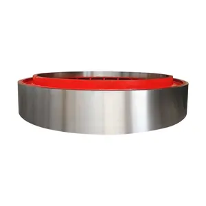 Wangli Non-standard Large Cement Kiln Riding Ring Custom ZG45 Alloy Steel Large Diameter Rotary Kiln Tyre