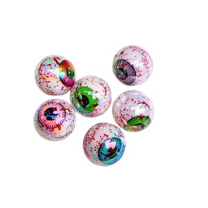 Round Acrylic Eyeball <b>Beads</b> Mixed Color Printed 16mm For Jewelry Making Bulk Pack <b>Plastic</b> Lucite - Product Image 1