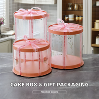 Großhandel Transparente PVC PET Kuchenbox Lebensmittelechte Runde Geschenkbox für Babynahrung Kartoffelchips Blisterverpackung