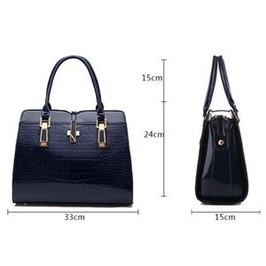 Sac à main pour femme en cuir motif crocodile grande capacité, vente en gros - Product Image 6