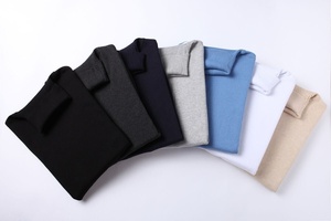 2025 Neuer Winter Herren Rollkragenpullover Trendiger Lässiger Modischer Gestrickter 100% Baumwolle Anti-Pilling Einfarbiger 380g Basis-Pullover - Product Image 1