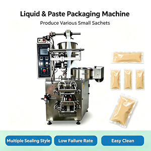 Machine d'emballage automatique professionnelle pour liquides et solides avec certificat CE, pour petits emballages en plastique - Product Image 1