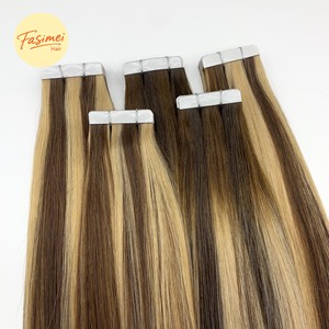 Estensioni per Capelli Tape-In di Qualità Popolari, Ipoallergeniche, Certificate CE RoHS ISO, Capelli Vergini Super Double Drawn, Installazione Rapida - Product Image 1