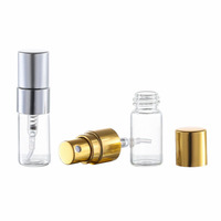 Flacon de parfum en verre à col vissé HeLun Packaging 2ml 3ml 5ml 10ml avec bouchon pulvérisateur en aluminium