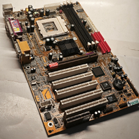 Placa Base 370 *Coppermine Overclocking* con AGP Pro Soltek SL-65EP + CPU &amp;   Suministro a granel de 128 MB