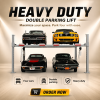 Ascenseur de stationnement à quatre colonnes pour 4 voitures, usage domestique