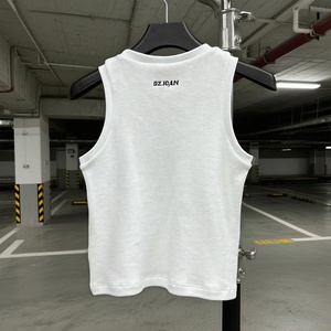 Custom Logo Streetwear White Waffle Sleeveless Sport T-shirt Muscle Fitness Tight <b>Men's</b> Vests Gym Fitness Ribbed <b>Tank</b> <b>Top</b> <b>Men</b> - Product Image 2