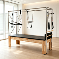 Reformadores de Pilates, Cadillac de Pilates de Madera de Roble para Recuperación de Atletas y Acondicionamiento de Movilidad en Centros Deportivos