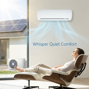Aire Acondicionado Solar Sinospring de 9000 BTU, 100% Solar, Frío/Calor, Híbrido, de Pared, Tipo Split, Entrada de Energía Dual, Inteligente - Product Image 4