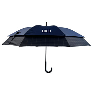 Parapluie publicitaire en fibre de verre à ouverture manuelle, protection contre la pluie, 125 cm - Product Image 1