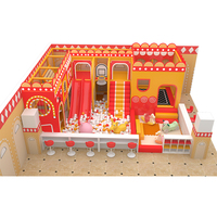 Équipement de terrain de jeu intérieur pour enfants, trampoline, bac à sable, toboggan, structure d'escalade, parc d'attractions, bois écologique, acier inoxydable