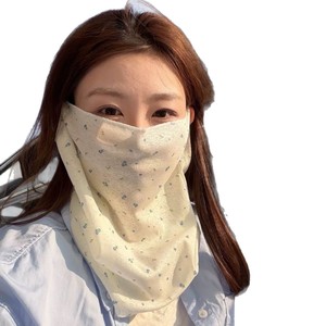 Floral Print Sun Protection Face Mask For Women Breathable UV Protection Neck Warmer Outdoor Use - Product Image 4