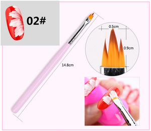 Petal Ombre Nail Art Brush Flower Gradient Painting Tool Nylon Bristle Gel Nail Decoration Manicure Salon Nail Art Brush Pen - Product Image 6